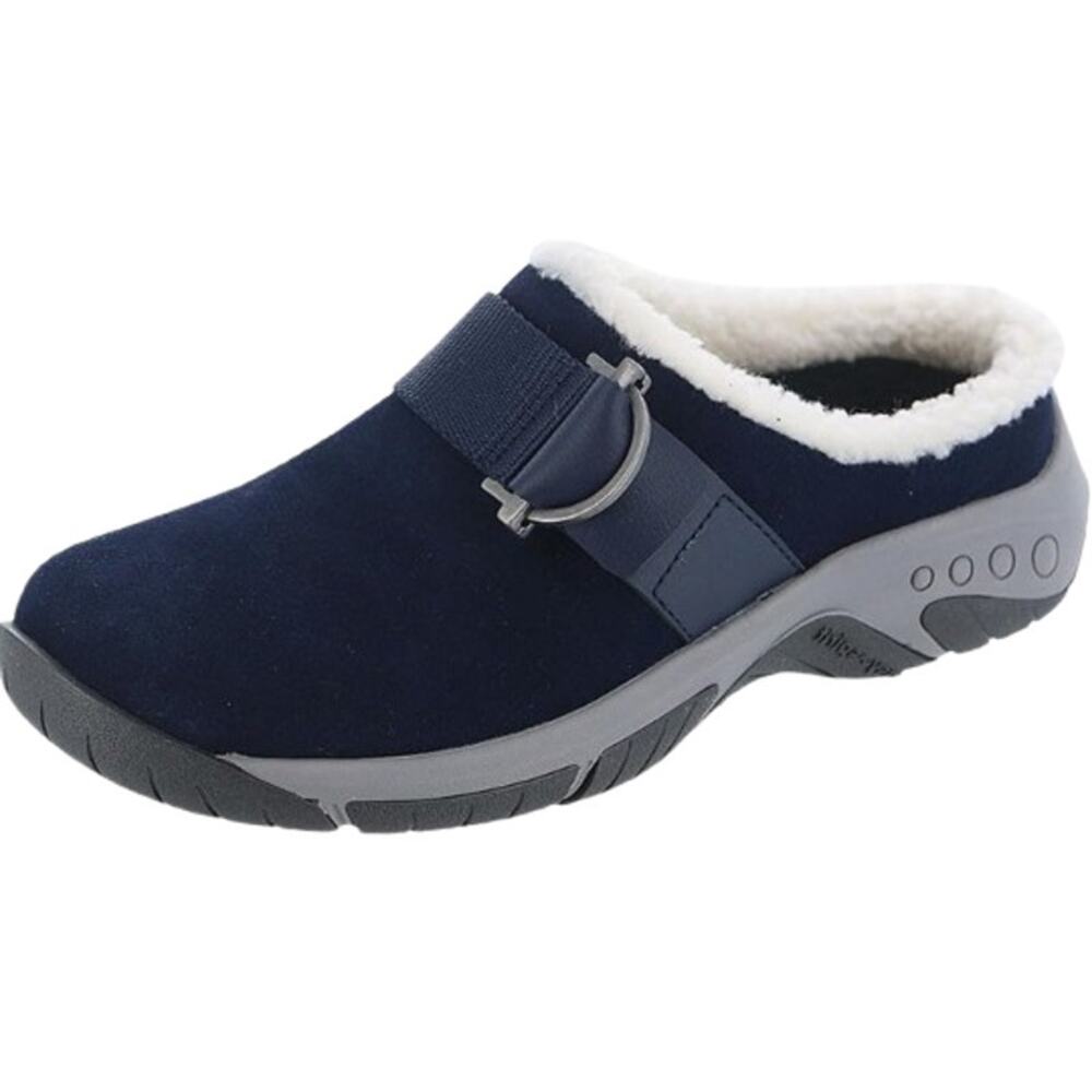 EASY SPIRIT Women's Wend Slip-On Casual Clogs Size 5M Dark Blue Suede NIB